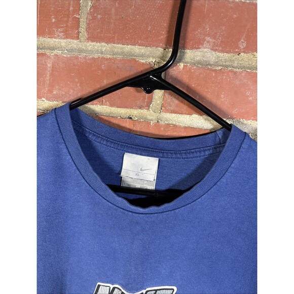 Vintage Y2k Nike Shirt Long Sleeve 2000s Silver Tag Swoosh Spell Out Adult XL - Picture 3 of 8